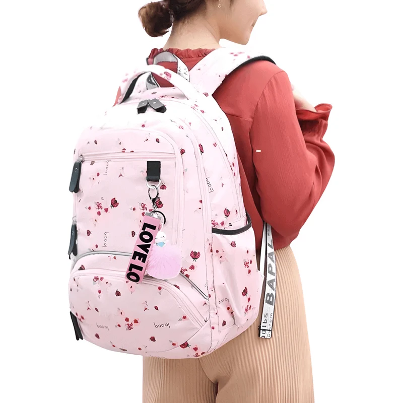 Sac à Dos Fille Montgolfières Noir