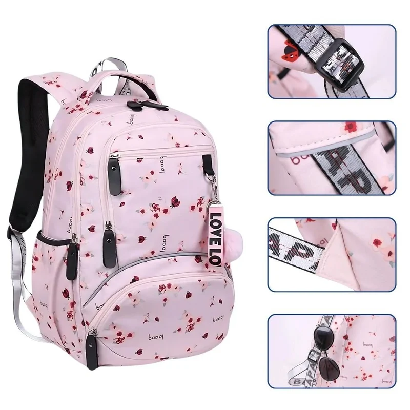 Sac à Dos Fille Montgolfières Noir