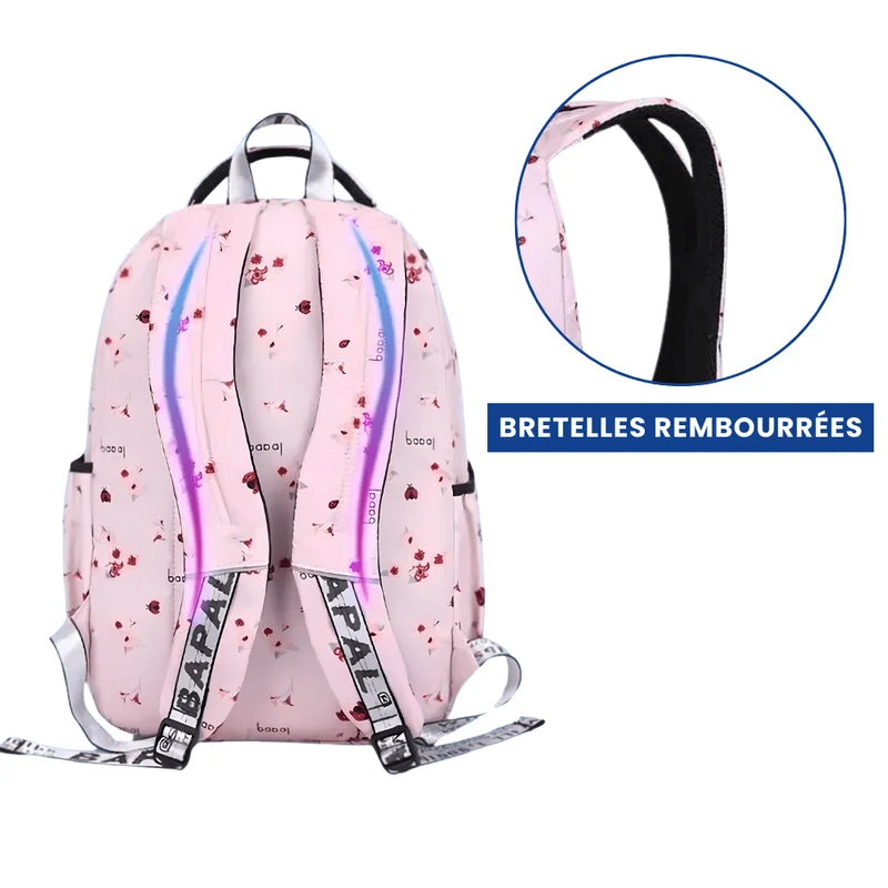 Sac à Dos Fille Montgolfières Noir