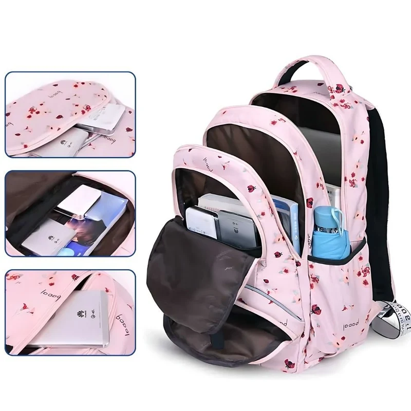 Sac à Dos Fille Montgolfières Noir