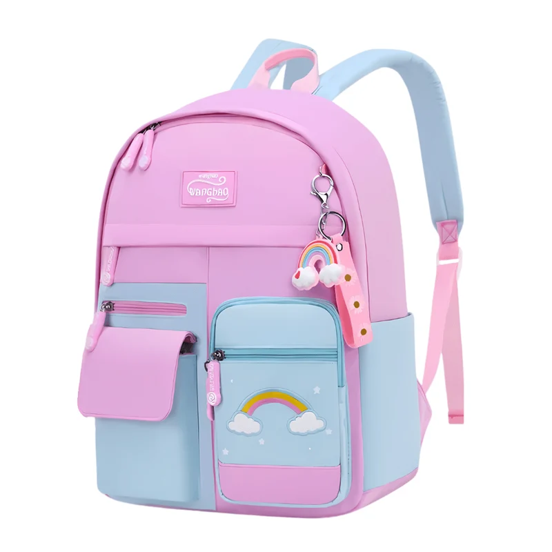 Sac à Dos Fille Arc-en-Ciel Rose Bleu