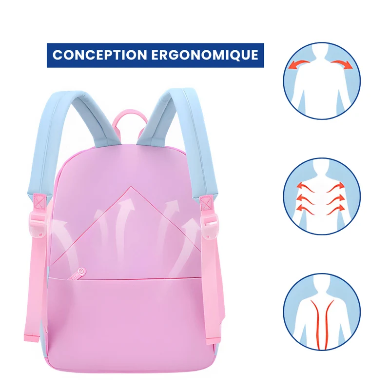 Sac à Dos Fille Arc-en-Ciel Rose Bleu