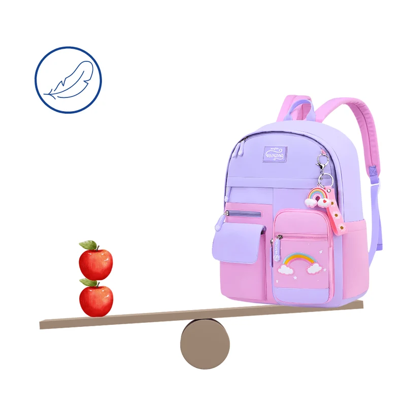 Sac à Dos Fille Arc-en-Ciel Rose Bleu