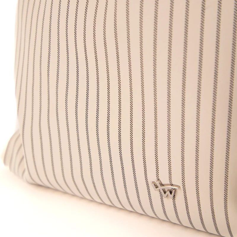 Striped hobo bag