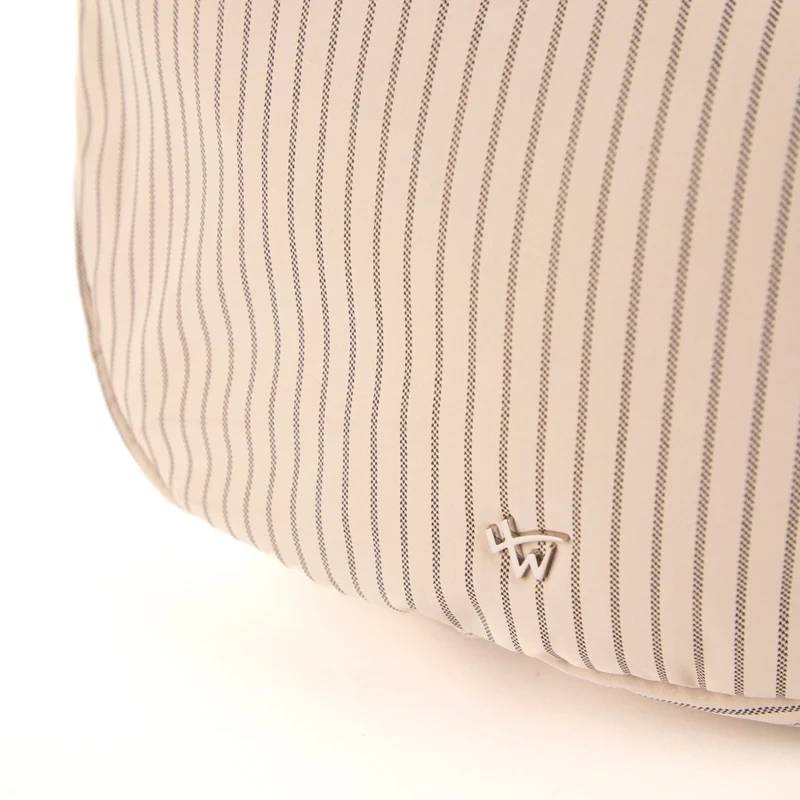 Striped crossbody hobo bag