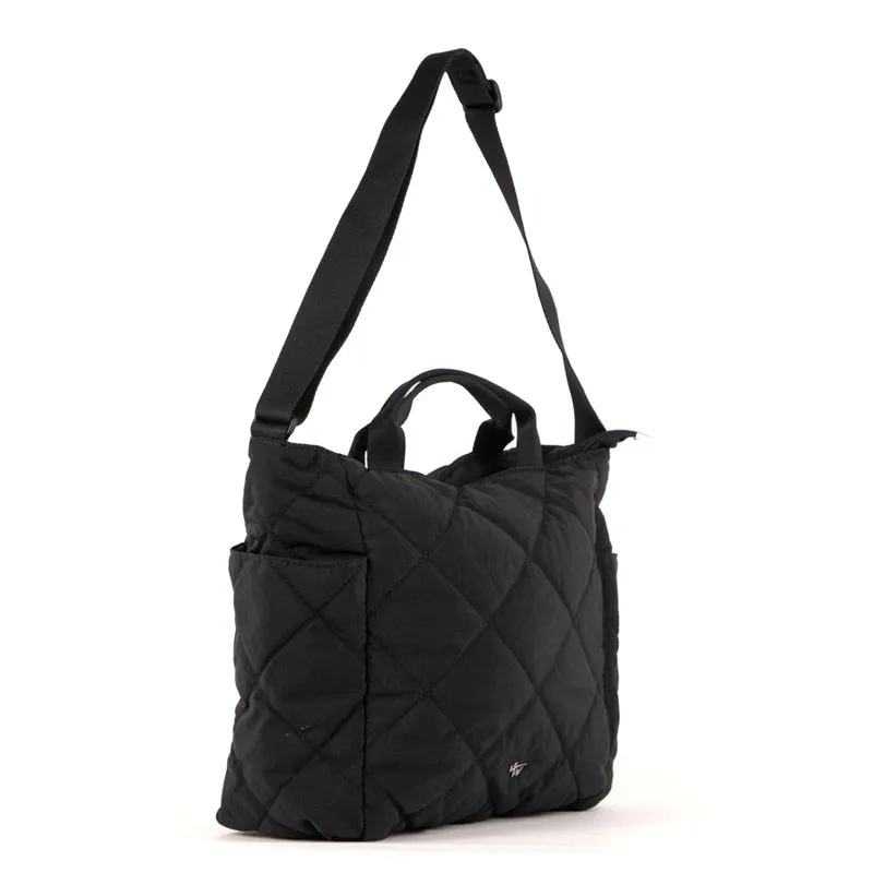 Quilted top handle crossbody