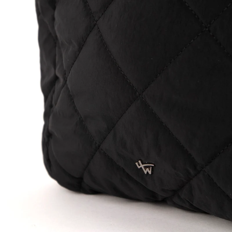 Quilted top handle crossbody