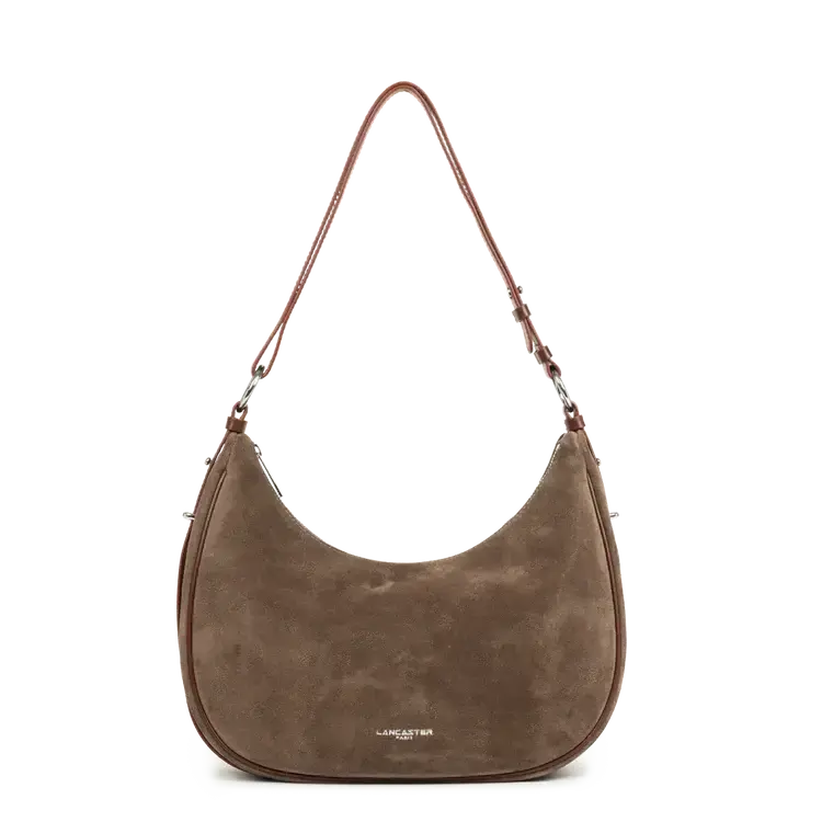 Grand Sac Besace Lancaster Suède 480-082 : Cuir Velours