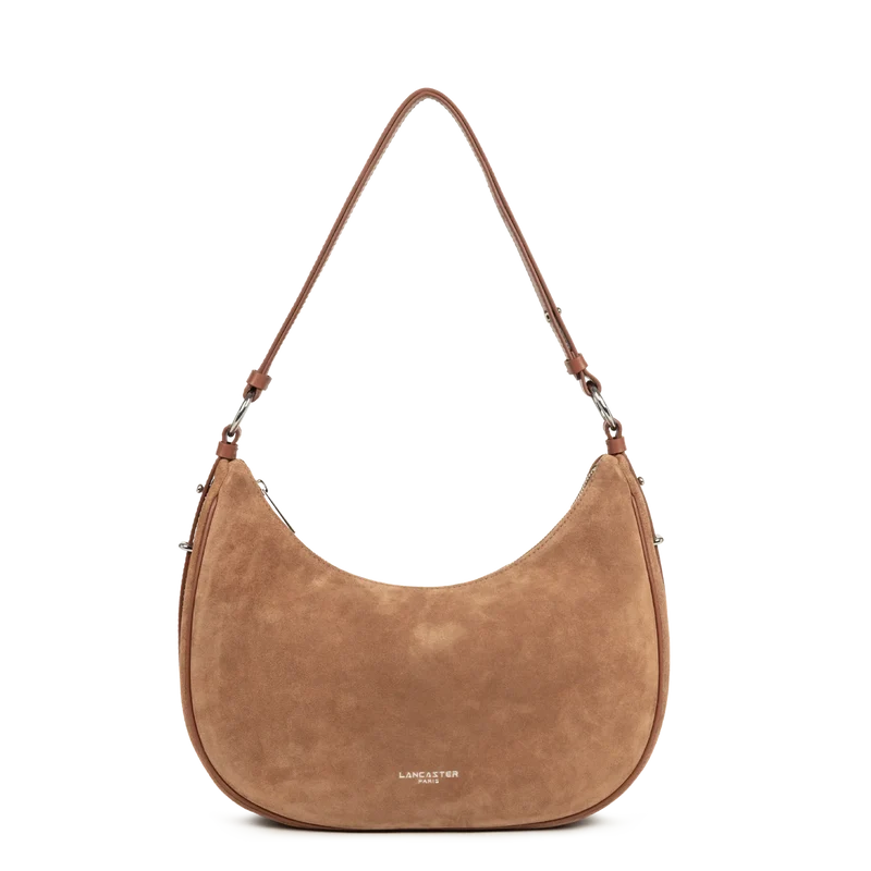 Grand Sac Besace Lancaster Suède 480-082 : Cuir Velours