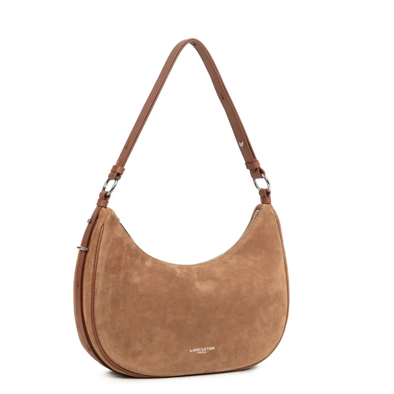 Grand Sac Besace Lancaster Suède 480-082 : Cuir Velours
