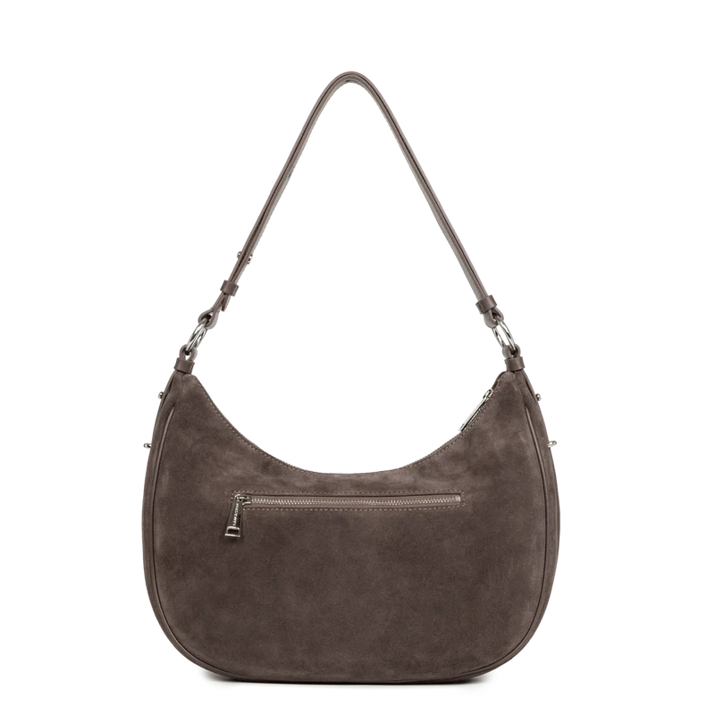 Grand Sac Besace Lancaster Suède 480-082 : Cuir Velours