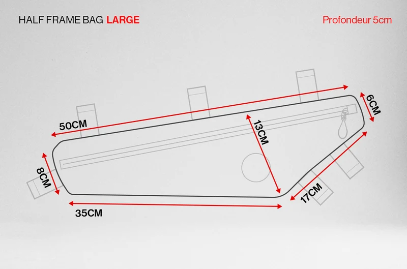 SACOCHE CADRE ÉTANCHE HALF FRAME BAG