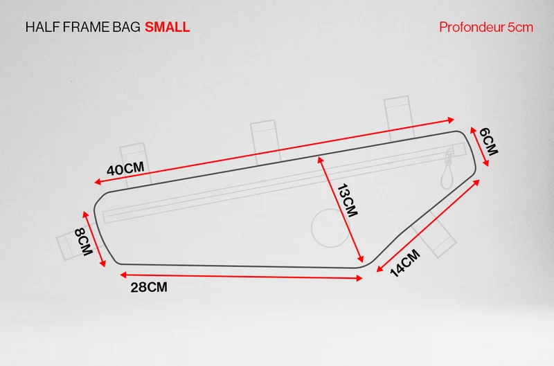 SACOCHE CADRE ÉTANCHE HALF FRAME BAG