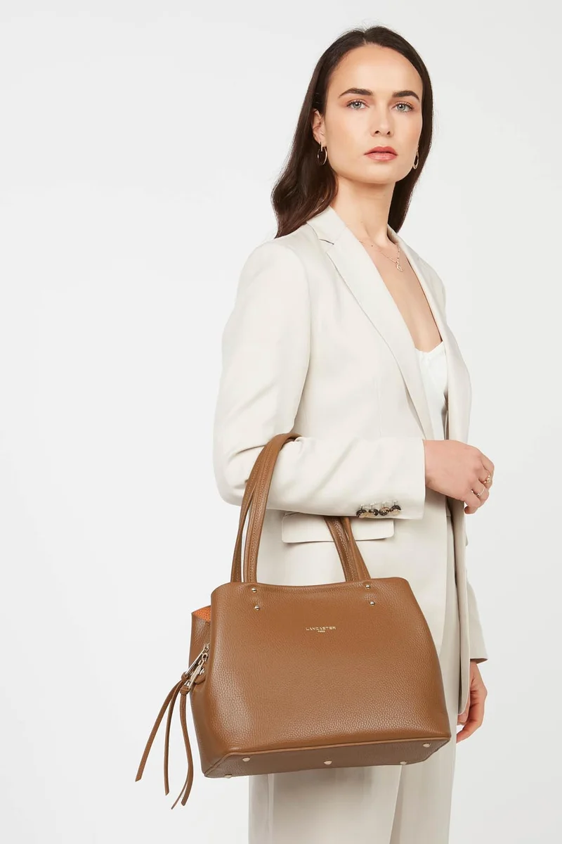 Sac cabas épaule - Foulonné Double