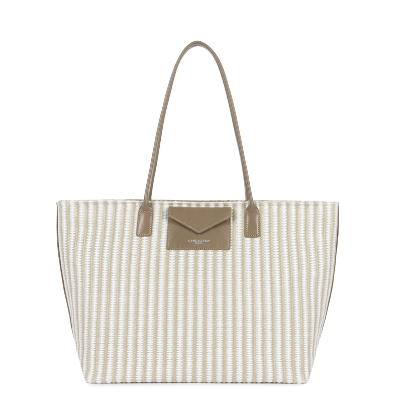 Sac cabas épaule - KBA Marinière Osier