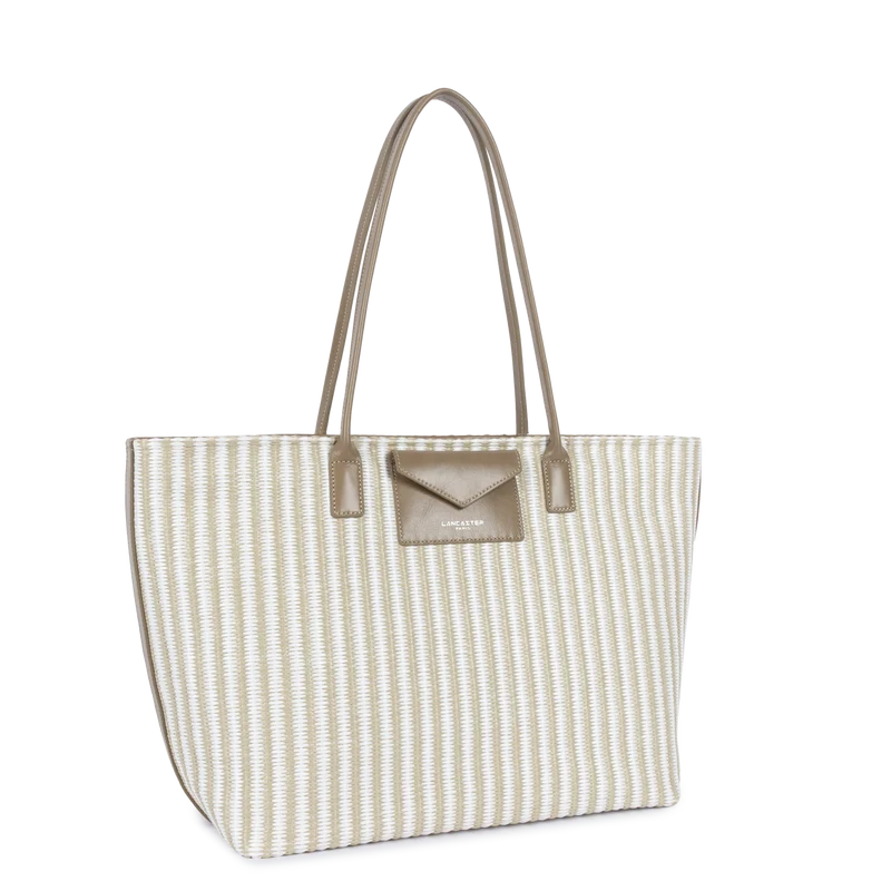 Sac cabas épaule - KBA Marinière Osier