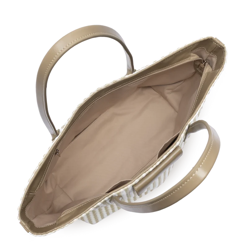 Sac cabas épaule - KBA Marinière Osier