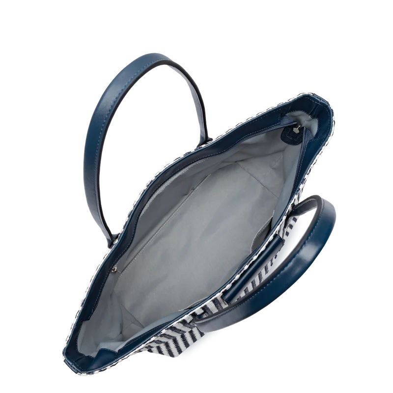 Sac cabas épaule - KBA Marinière Osier
