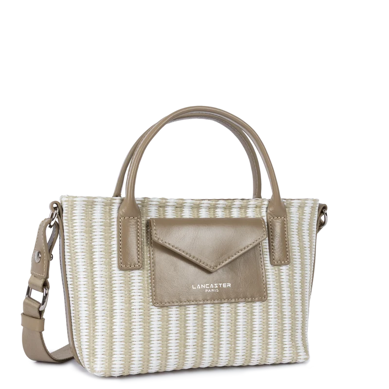 Mini sac cabas main - KBA Marinière Osier