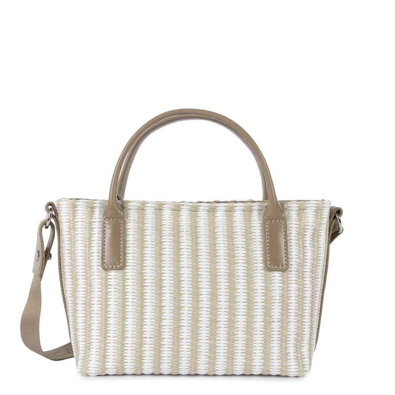 Mini sac cabas main - KBA Marinière Osier