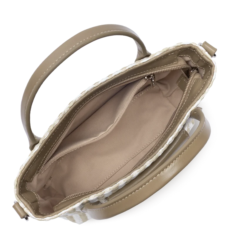 Mini sac cabas main - KBA Marinière Osier