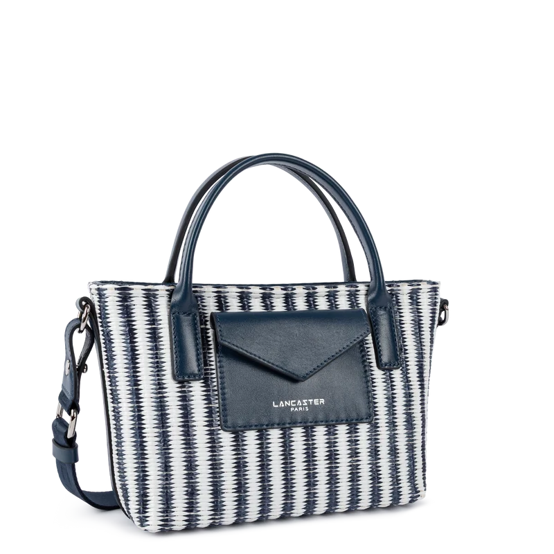 Mini sac cabas main - KBA Marinière Osier