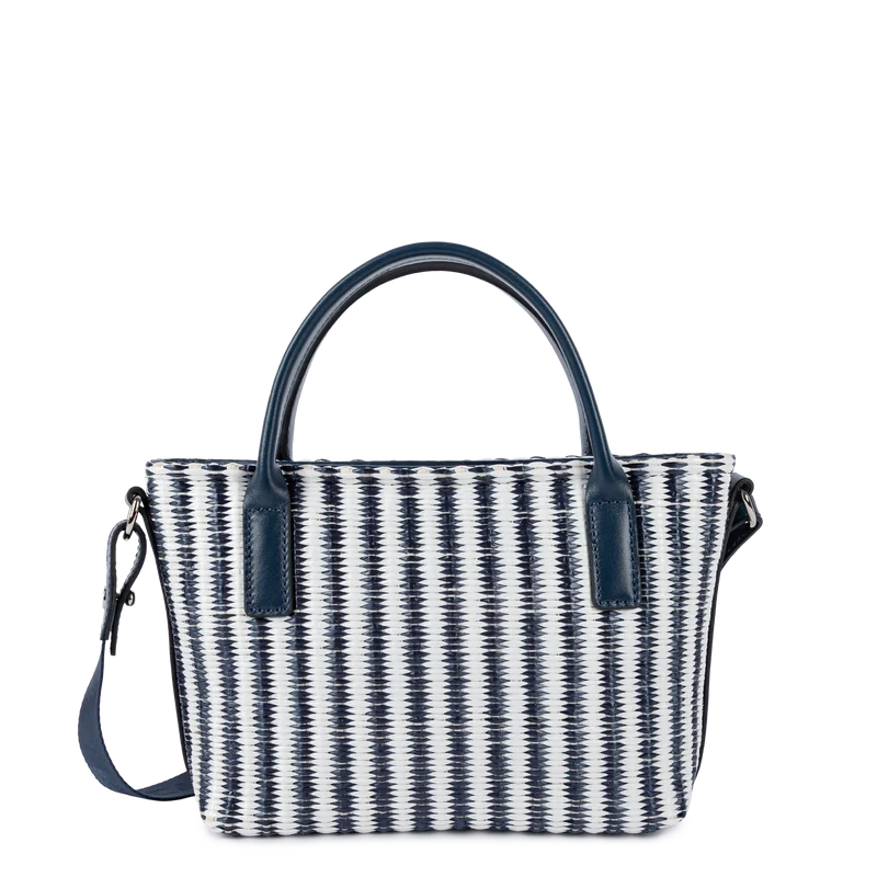 Mini sac cabas main - KBA Marinière Osier