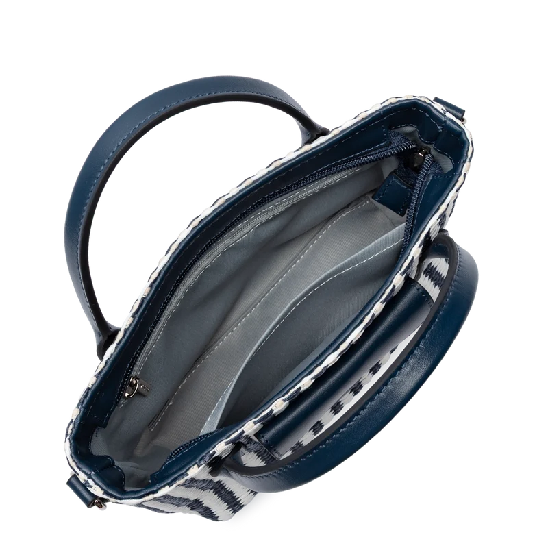 Mini sac cabas main - KBA Marinière Osier