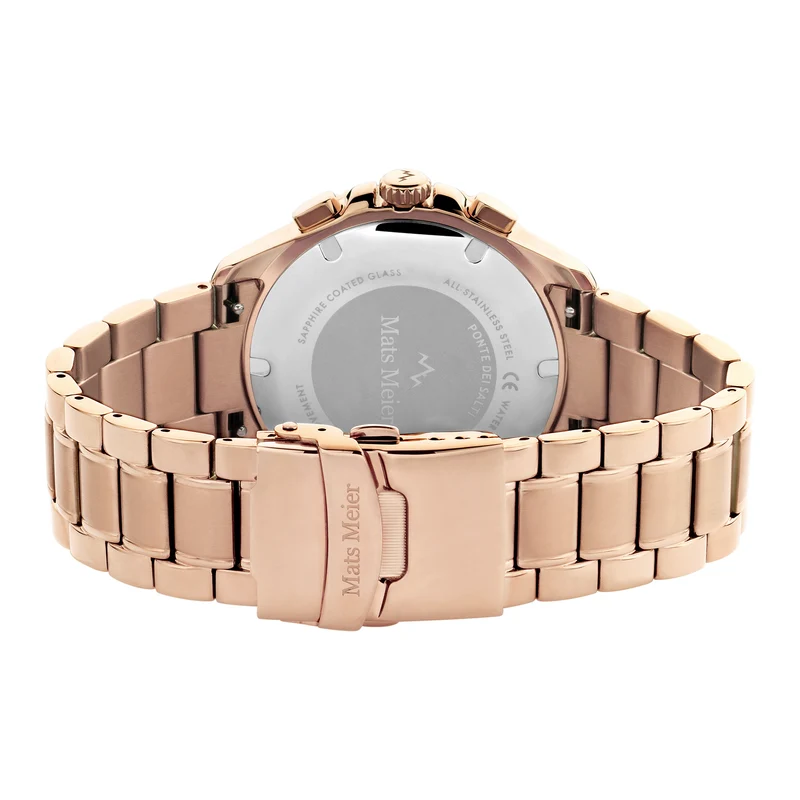 Mats Meier Ponte Dei Salti Hommes Montre Or rose MM00510