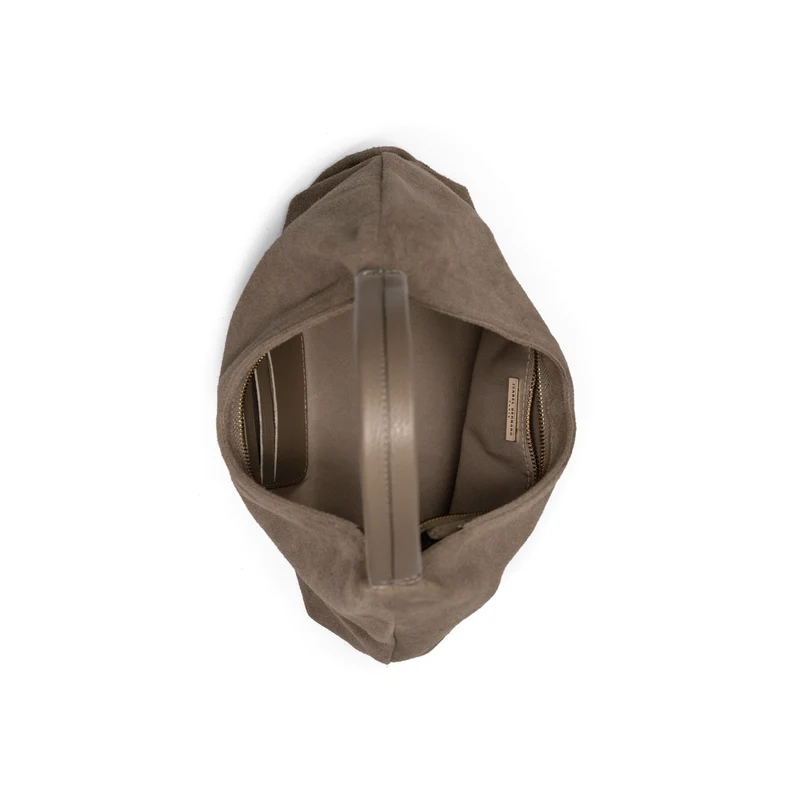 Isabel Bernard Honoré Grace Mini sac à main en suède taupe IB21132-178