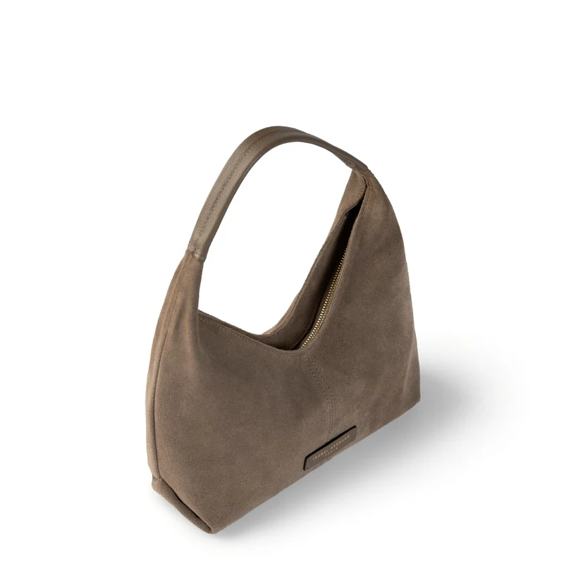 Isabel Bernard Honoré Grace Mini sac à main en suède taupe IB21132-178
