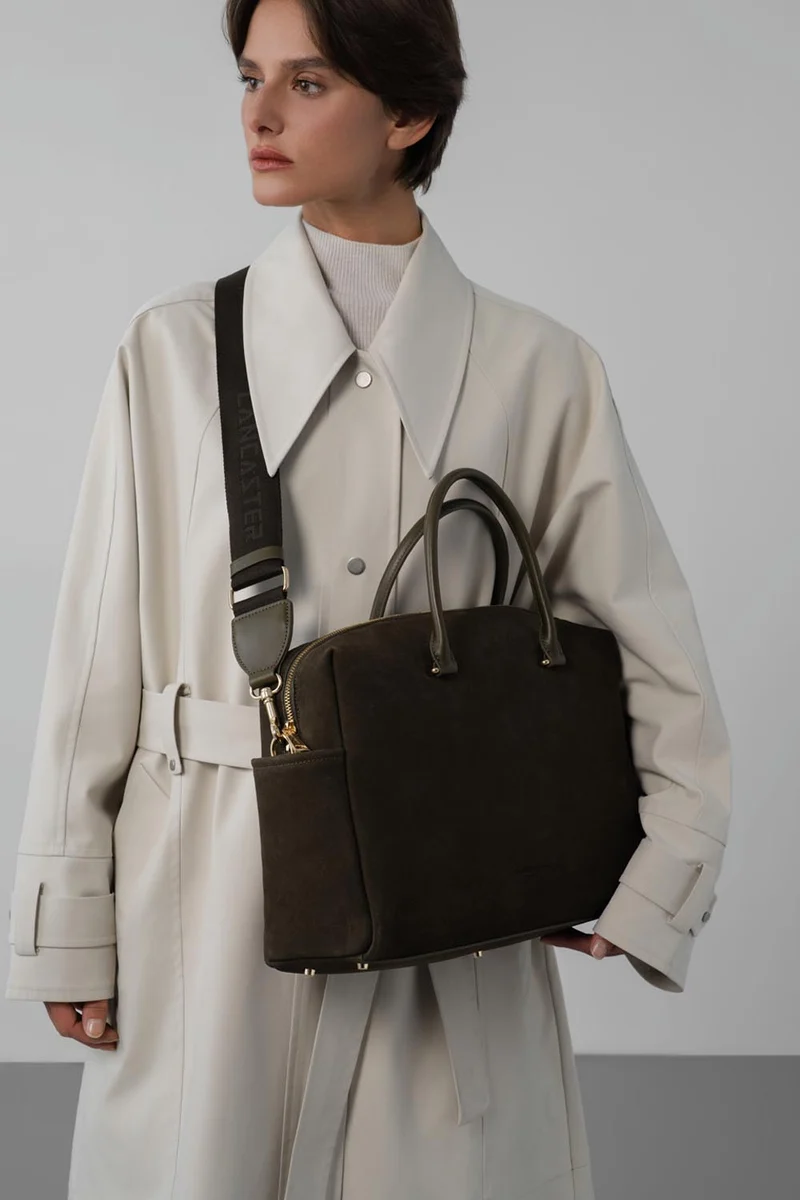 Sac cabas main - Suède Cube