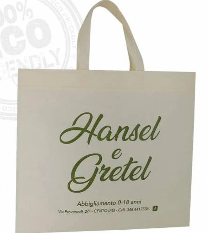 Sac cabas polypro non tissé couture sans soufflet