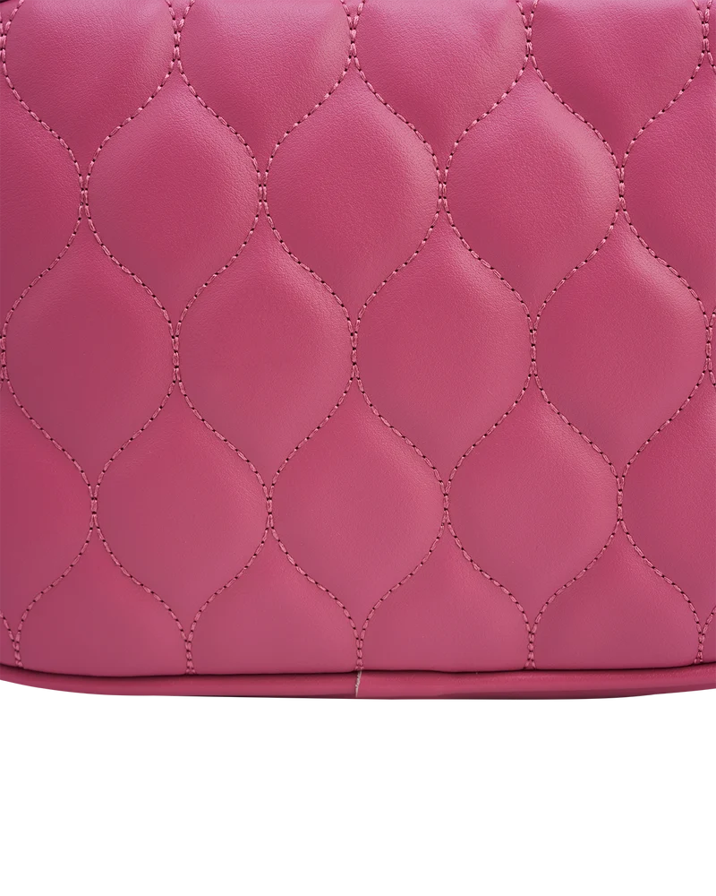Alice Quilted Camera Bag in Rose Pink