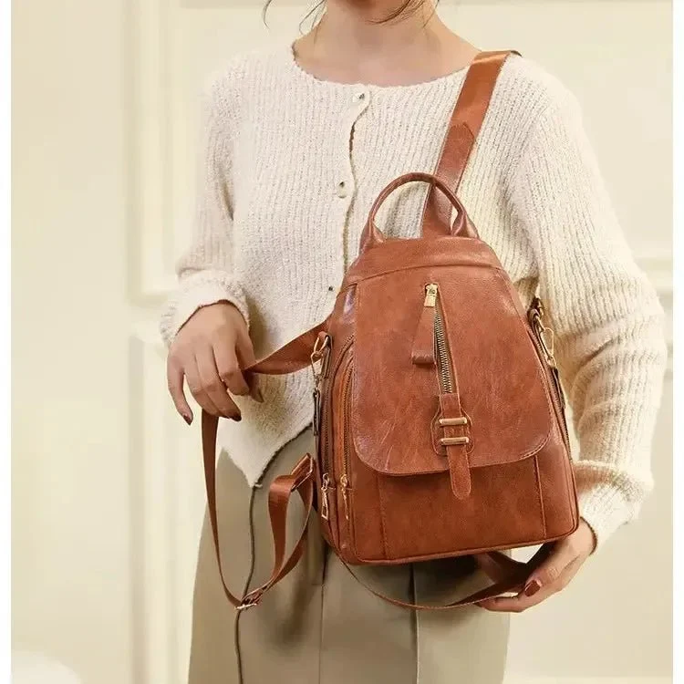 Sac à dos femme élégant cuir PU