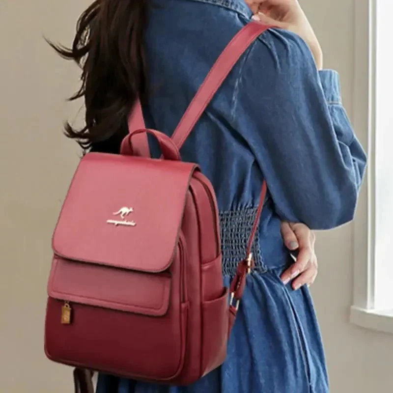 Sac à dos femme multipoche simili cuir