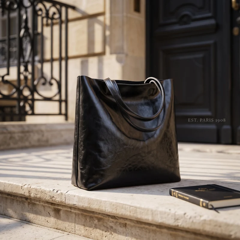 Sac cabas cuir vintage femme affaires