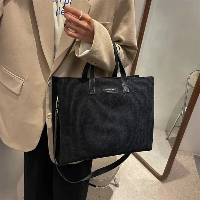 Sac cabas velours femme doux élégant