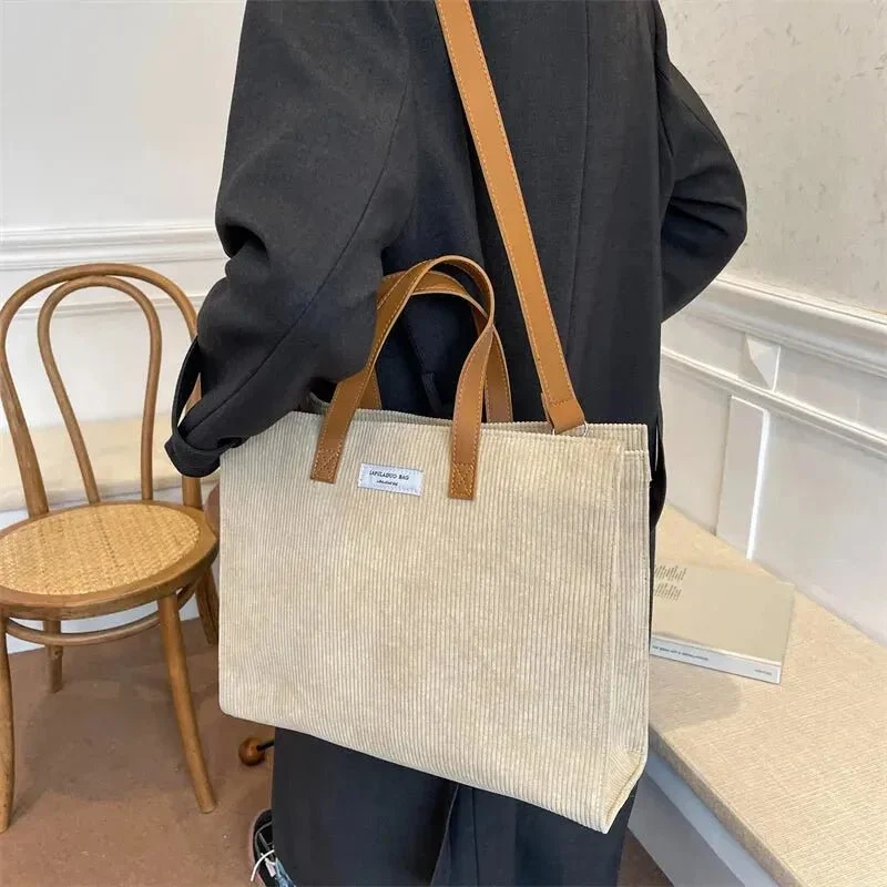 Sac cabas velours femme doux élégant