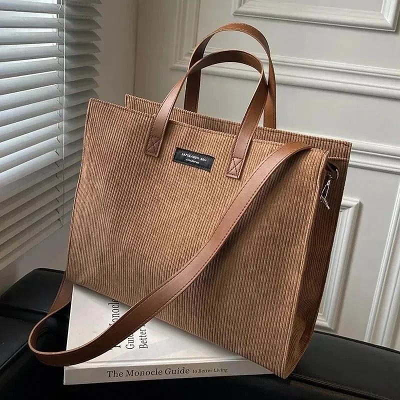 Sac cabas velours femme doux élégant