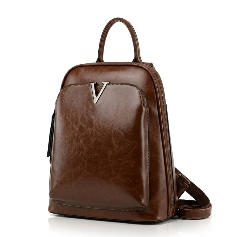 Sac à dos femme cuir artisanal huilé