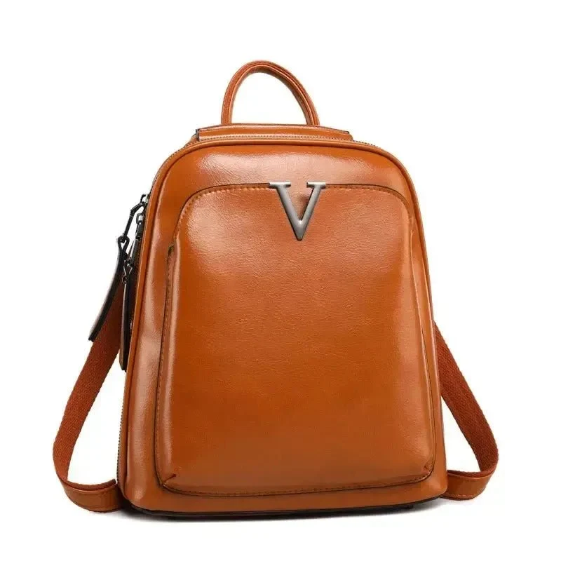 Sac à dos femme cuir artisanal huilé