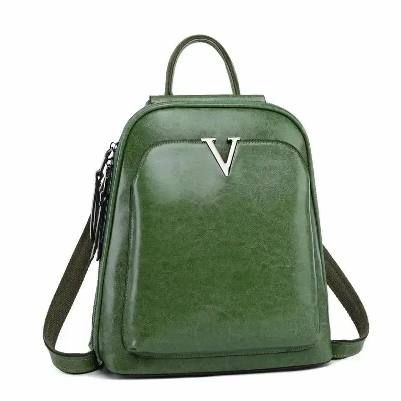 Sac à dos femme cuir artisanal huilé