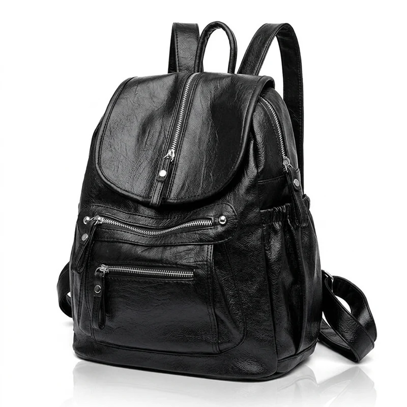 Sac à dos ville femme cuir vintage