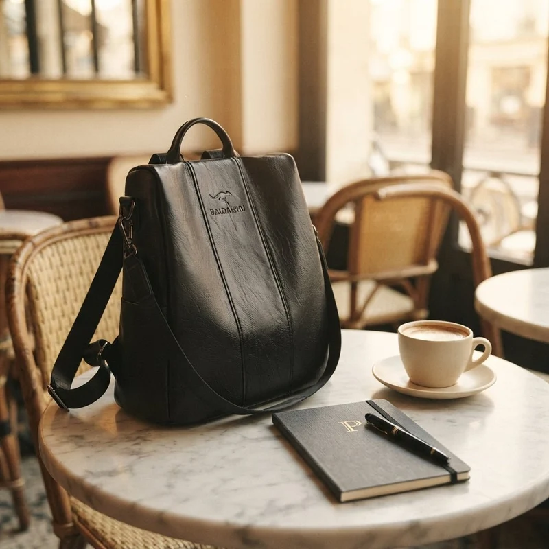 Sac à dos femme cuir luxe anti-vol