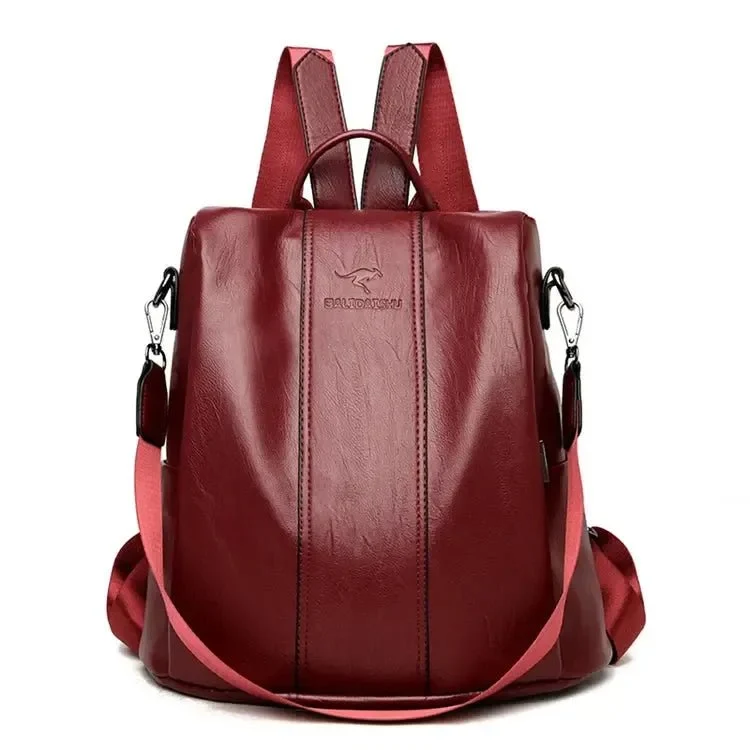 Sac à dos femme cuir luxe anti-vol