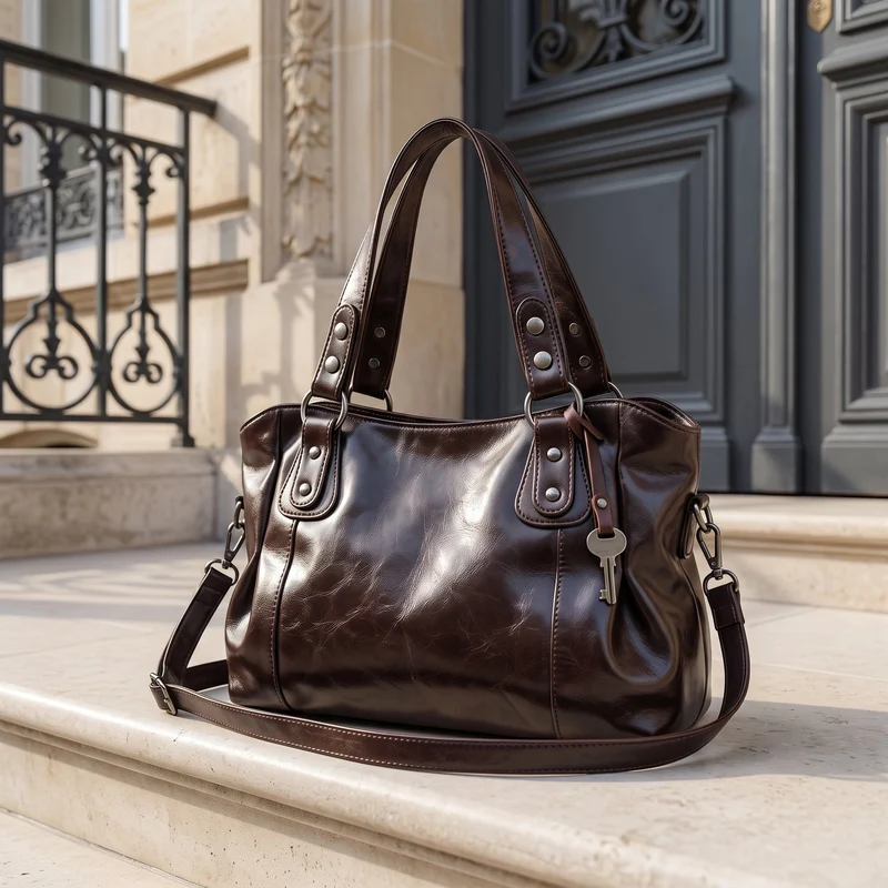 Sac cabas cuir bandoulière business