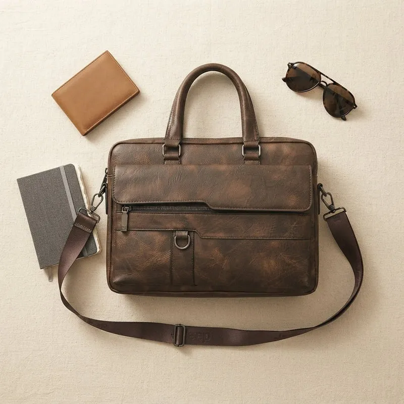 Sac à Dos Cuir Ordinateur 15"