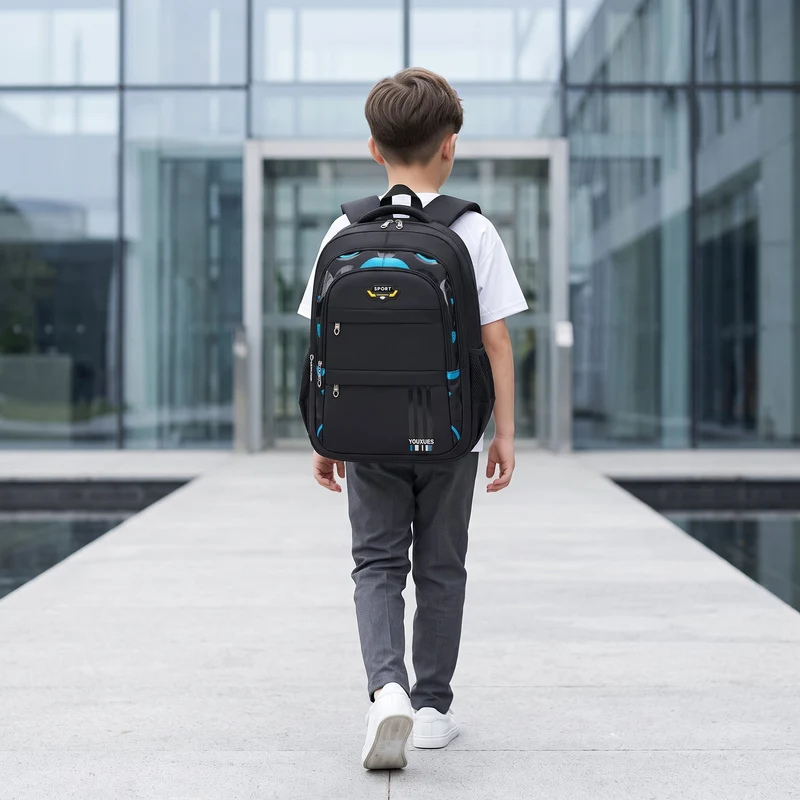 Sac à dos scolaire moderne – organisation claire et dos protégé
