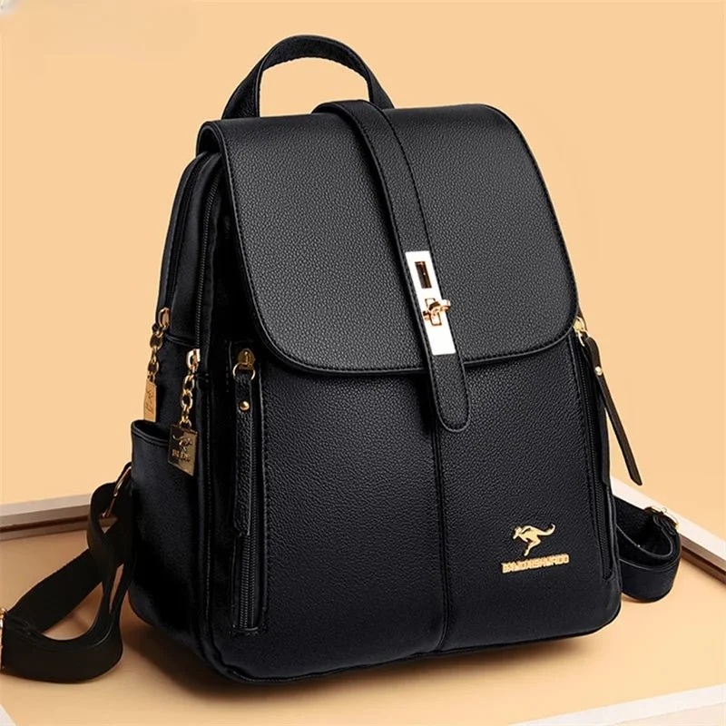 Sac à dos vintage chic 20L, cuir synthétique